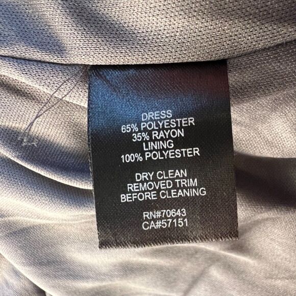 Jessica Howard Gray Mock Jacket Dress w/ Necklace - 16W - Picture 3 of 6